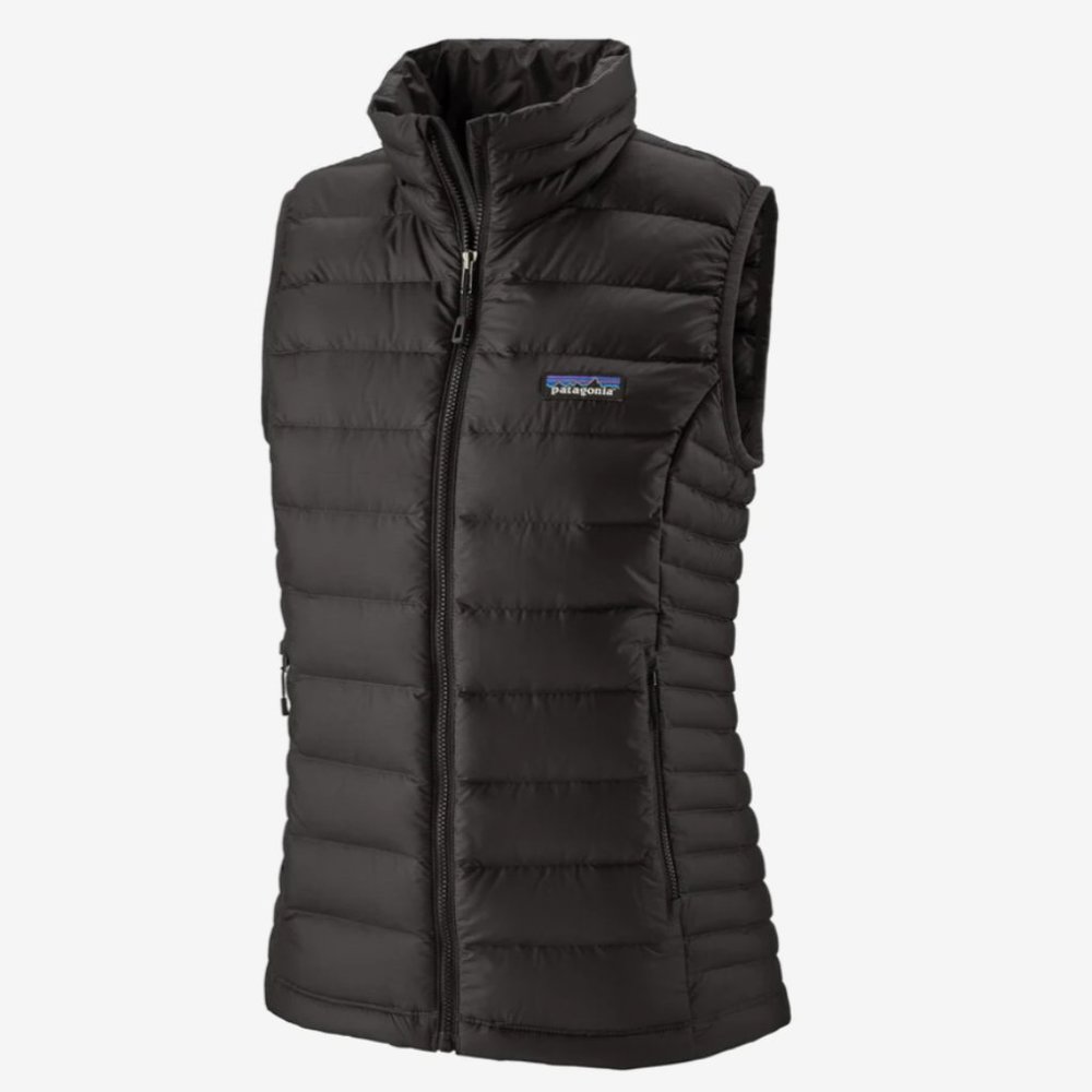 Patagonia Womens Black Goose Down Sweater Vest Med